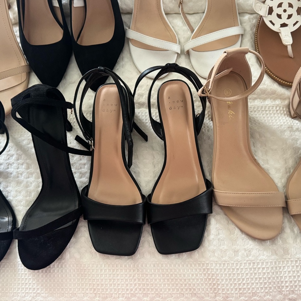 a new day  and Shein Black and Nude Strappy Heeled Sandals  - Mixed Pack - Picture 2 of 3